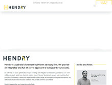 Tablet Screenshot of hendry.com.au